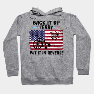 Retro back up terry put it in reverse 4th of july fireworks Hoodie